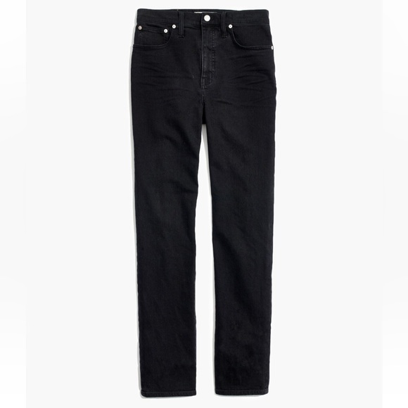 Madewell Denim - Madewell Classic Straight Black Jeans — Lunar wash 32